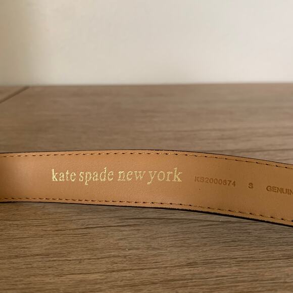 NWT Kate Spade Belt Leather Women Small Black Minimalist Staple Capsule MSRP $58 - Picture 2 of 10